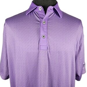 FootJoy Paisley Print Men's Poly Blend Polo Casual Sport Size L